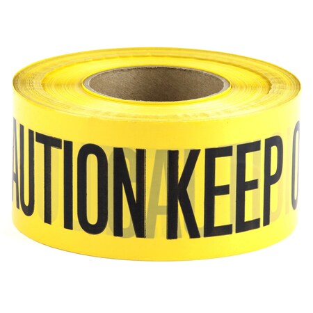 L.H. Dottie 3'' X 1000' Yellow Barricade Tape (Caution Keep Out)